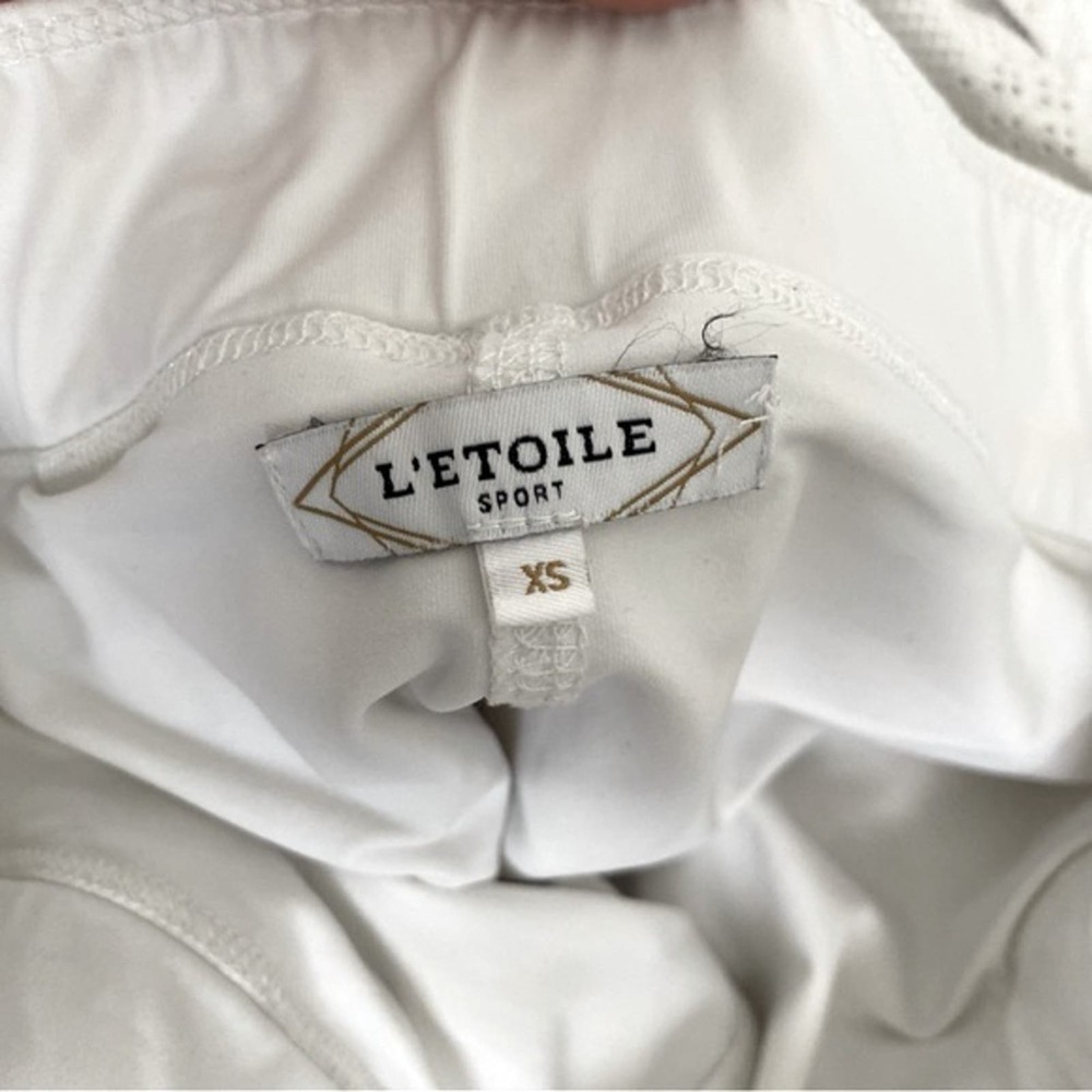 L'ETOILE sport tennis workout retro lace mini pleated skirt XS - Picture 4 of 6